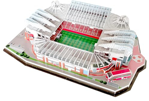 Habarri Old Trafford Stadion Puzzle 3D - Komplettset 3D Puzzle-Stadion - 3D Fußballstadion für Kinder und Erwachsene - Modell eines Fußballstadions - Modellbau - 138 Elemente
