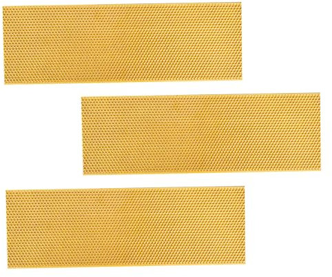 Kisangel 3 Stück Kunststoff Wabenplatten Tiefes Bienenstockfundament für Honigwaben Langlebig Praktisch für Bienenstockbau