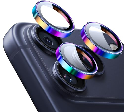 ESR Protections d'Objectif pour iPhone 17 Pro Max/17 Pro/16 Pro Max/16 Pro/15 Pro Max/15 Pro/14 Pro Max/14 Pro, Verre Trempé HD,Résistant aux Rayures, Série Armorite, Lot de 1, Coloré