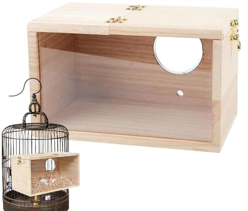 Nistkasten für Wellensittiche - Papageienkäfig Papageienkäfig Papageienzucht | Vogelnisthaus aus Holz, Vogelbrutschrank für Wellensittiche, p