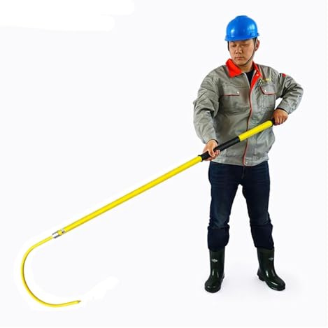 Lightweight Portable First-aid Body Rescue Hook, High Voltage Environment Insulated Emergency Response Equipment Safety Tool For Electrical Fire Power Work, Anti-electrocution Protection Rescue Pole(Y