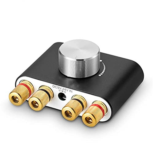 CZYGPHY Mini Amplificatore Digitale 5.0 HiFi Stereo Audio Ricevitore Amplificatore di Potenza 50W + 50W amplificatori Audio per Auto (Senza Alimentatore)