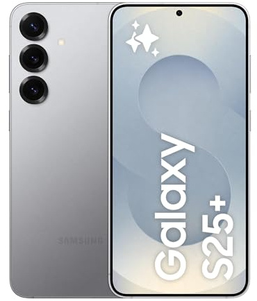 Samsung Galaxy S25+ Smartphone AI, 3 anni di Garanzia del produttore, Display 6.7'' QHD+ Dynamic AMOLED 2X, Fotocamera 50MP, RAM 12GB, 256GB, 4.900 mAh, Silver shadow [Versione italiana]