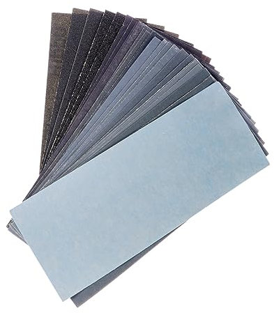 MUCKLILY 36stücke Schleifpapier Aus Schmirgel Nass Und Trocken Wasserfest Zum Schleifen Von Autos Holz Metall Kunststoff Und Porzellan Für Holzbearbeitung Autoschleifen Und Hobbys