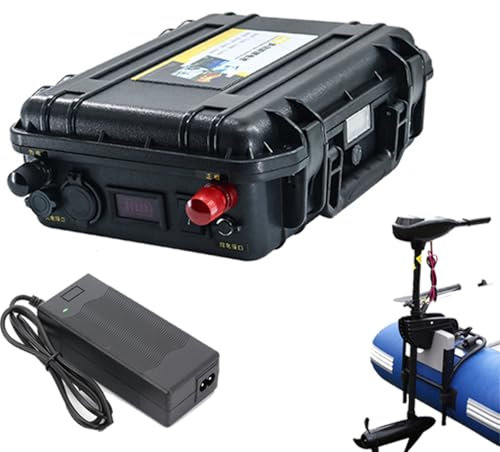 HJGHY Batterie au Lithium de Propulsion Marine 12V 100Ah 120Ah 150Ah 60Ah 80Ah Batterie de propulseur extérieur pour Moteur de Bateau électrique Batterie d'hélice de Bateau de pêche,12v 80ah