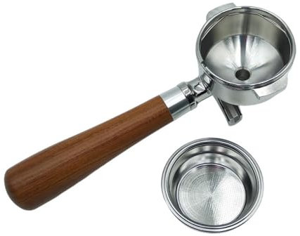 Caffè Portafiltro In Legno Maniglia Da Caffè Adatto Per Macchine Espresso 58 Mm Con Design Ergonomico E Vintage Attrattiva