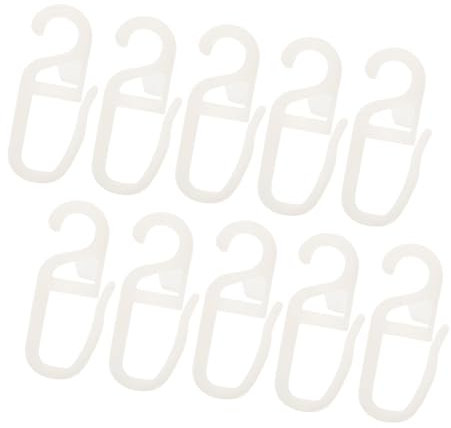 GOOHOCHY Ganci per Tende in Plastica AntiGraffio Puleggia Scorrevole, Resistente alla Corrosione, Set da 10 Pezzi per Binari Tende da Bagno e Doccia, Adatti per Uso Domestico e Risparmio Spazio