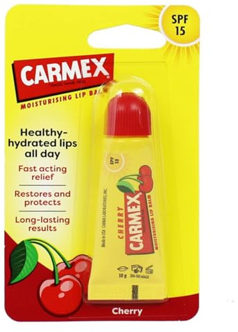 Carmex Cherry Feuchtigkeitsspendender Lippenbalsam SPF 15 1 Einheit
