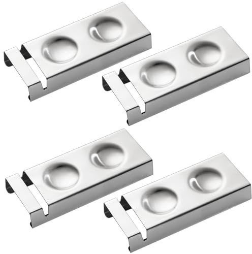 YellRin Knife Spoon Rests Stainless Steel Spoon Fork Knife Rest Rack Flatware Holder Set of 4 for Dining Table Hotel Restaurant