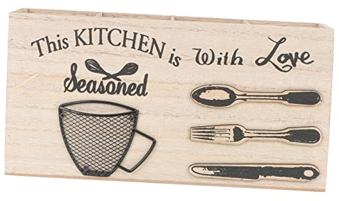 Zerodeko Wooden Cutlery Box Multi-grid Household Organizer Delicate Utensil Case Compartment Storage Holders for Wedding Table Centrepieces Kitchen Use