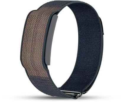 DADO Bracelet de rechange en nylon, compatible avec Amazfit Helio, réglable, respirant, pour traqueur de fitness, confortable à porter toute la journée (bleu foncé)