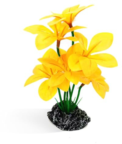 Plantes artificielles en soie pour décoration d'aquarium, feuilles de Betta, hamac de 17,8 cm, plantes réalistes en plastique, cachette, décoration pour poissons rouges Betta, reptiles, petits