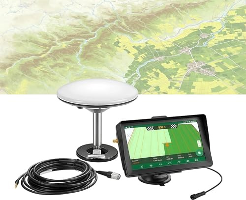 7 Inch Tractor GPS Navigator GPS Guidance System Agricultural GNSS High Precision Farming Touchscreen Ultrabright Display Spraying Plowing Seeding