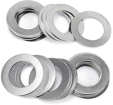 2-30 Uds M45 M48 M50 M60 304 cuña de ajuste de acero inoxidable junta espaciadora plana ultrafina cuña juntas grandes arandelas Hardware(15Pcs M48x60x0.2)