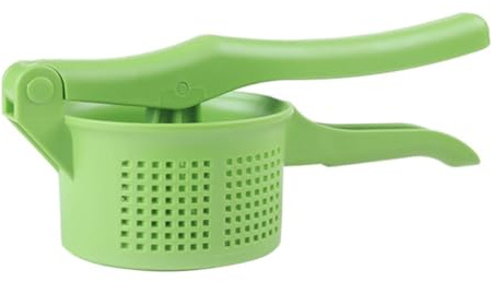 Uonlytech Presse Pommes de Terre Manuelle Plastique Vert Écrase-purée Presse Légumes et Jus Conception Creuse pour Meilleure Pression Poignée Antidérapante pour Cuisine et Détartrage
