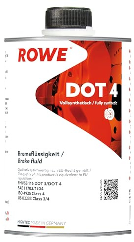 ROWE Hightec Dot 4-1 Liter PKW Bremsflüssigkeit vollsynthetisch | Made in Germany