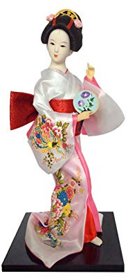 Siunwdiy 12 Japanische Geisha Oriental Puppe, Kimono Geisha-Puppe Maiko Puppe Marionette, asiatische Geisha Sammlerfigur Dekoration oder Geschenk,#030