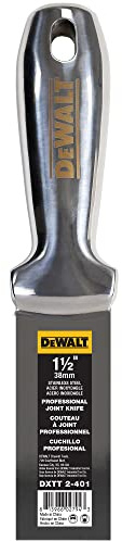 DEWALT 1.5 All Stainless Steel Joint Knife | One-Piece Premium Polished Metal Putty Blade | 2-401