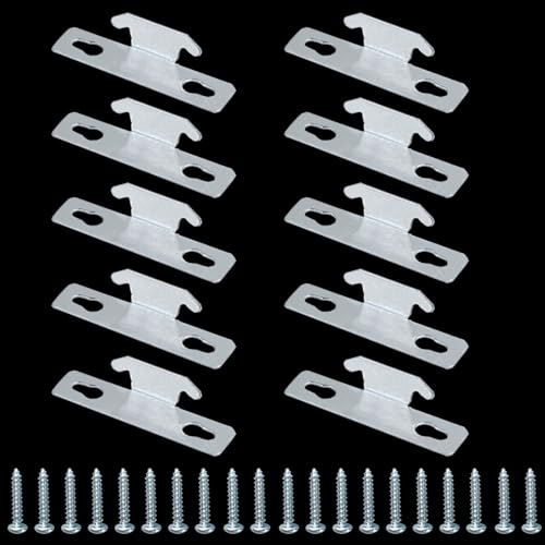 Kowibcl10 Pcs Curtain Rod Hooks, Curtain Rod Bracket, Curtain Hooks Accessories Spreader Wall with Screws, Single Curtain Rod Hangers Hooks for Home Office Silver