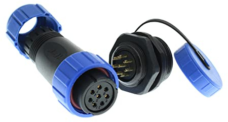 ZBLZGP HE21 connettore maschio a 8 poli 5A 8-12 mm cavo IP68 impermeabile connettore maschio connettore femmina connettore maschio aviazione circolare montaggio a pannello industriale