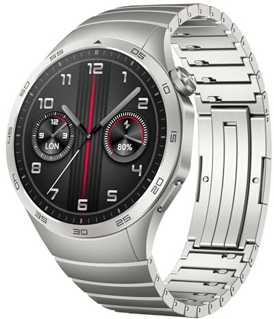 HUAWEI Watch GT 4 46mm Smartwatch, hasta 2 semanas de batería, iOS & Android, gestión de calorías, Seguimiento Profesional de la Salud, SpO2, GPS, versión española, Gris