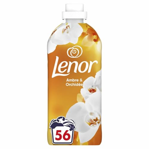 8-pack – Lenor sköljmedel – bärnsten & orkidé – 56 tvättar/1176 ml