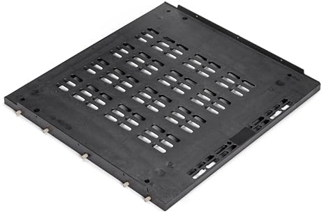 Emuca - Grundlage für Kühlschrank integriert in Modul für die Küche, 60 cm und Plattenstärken 18 mm, Kunststoff, Schwarz