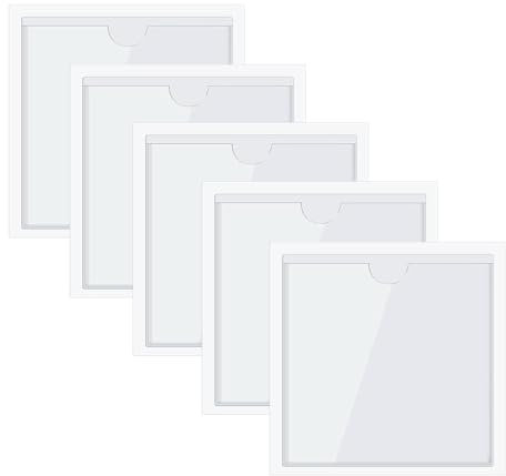 LICQIC 5 Pcs Square Car License Holder, Parking Permit Holder Suitable for Most Cars Windshields