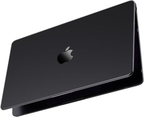 Soonjet Invisible Armor für MacBook Air 15 Zoll Hülle M5 M4 M3 M2 2026–2023 | Noble Black Clear, Matte Finish, Protective Hard Shell, Laptop Cover, Ultra Thin & Light, Anti Crack & Fingerprint & Scratch