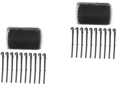 Angoily 2sets Plastic Gutter Guard Mesh Netting Garden Plant Netting Mesh Trellis Guard