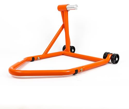 Béquille d'atelier MonoEasy Moto Monobras - Axes Ø 25,5/27,5/40,5/42,5/53,5mm - Rouge/Noir/Orange (Orange, 28.5)