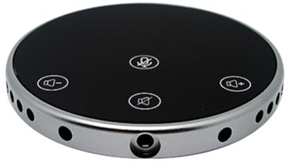 Bamberg Konferenzlautsprecher, Mikrofon, Desktop, Omnidirektionale Sprachaufnahme, Touch-Tasten mit 3,5-Mm-Audio-Buchse für Anruf-PC