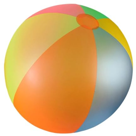 Colcolo Strandball Schwimmbad Spielzeugzubehör Neuheit aufblasbare Ball Rainbow Beach Ball für Mädchen Holiday Sports Beach Geburtstag, 60cm