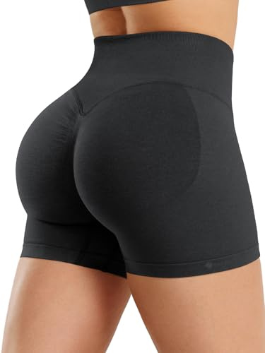 ZAAYO Sport Shorts Damen 4.5 Invisible Scrunch Butt Lifting Gym Shorts | Hoch Taille, Seamless, Booty, Workout, Yoga, Kurze Leggings