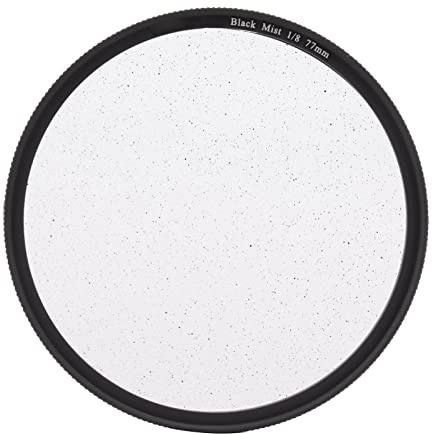 Schwarzer Nebelfilter, Optisches Glas- und Aluminium -Legierungs -Nebelfilterdiffusionsfilter mit Speicherbox für Videoaufnahmen (77 mm)