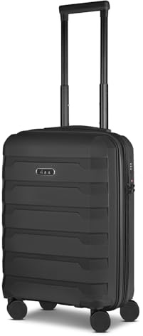 D & N Kabinen-Koffer für Damen und Herren | Kleiner Cabin-Trolley 35 x 23 x 55 cm aus hochwertigem, stoßfestem ABS Material | Erweiterbar & TSA Schloss| South Dakota Serie