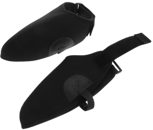 Warmhm Couvre-Chaussures Antidérapants pour Ski en Extérieur, en Néoprène et Cuir Artificiel, Coupe-Vent et Portable, Couche Épaissie pour Hommes et Femmes