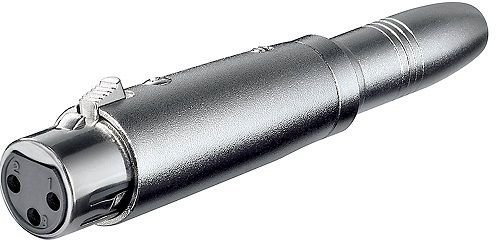 CABLEPELADO Adaptador XLR Hembra 3 Pin - Jack 6.35 Hembra Mono | Adaptador XLR a Jack | Apto para mezcladores, micrófonos, amplificadores, Ecualizador, teclados, Guitarras, Piano eléctrico, etc