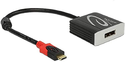 Delock Adapter USB Type-C Stecker > DisplayPort Buchse (DP Alt Mode) 4K 60 Hz