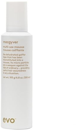 evo Macgyver Multi-use Mousse - Texturising Hair Mousse - Instant Volume With Lasting Hold - 200ml / 6.8fl.oz
