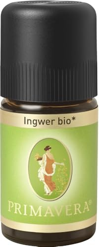 PRIMAVERA Ätherisches Öl Ingwer bio 6 x 5 ml - Aromaöl, Duftöl, Aromatherapie - stabilisierend, stimmungsaufhellend, aphrodisierend - vegan