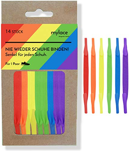 MYLACE - viele Farben - Schnürsenkel ohne binden, flexible Senkel zum Einhaken - Schnürsenkel, Senkel, senkel ohne binden, schnürsenkel ohne binden