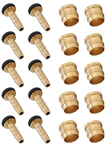 10 Set Bremsschlauch-Steckereinsatz, Hydraulik-Scheibenschlauch-Oliveneinsatz für Tektro-Ersatzteil, hochpräziser Fahrradscheiben-Bremsschlauch-Einsatz