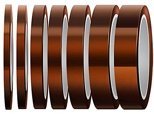 LUTER 7 Rulli Nastro Resistente Al Calore Nastro Ad Alta Temperatura Nastro Di Sublimazione Nastro Termico, Per Stampa A Sublimazione Trasferimento Di Calore E Isolamento Saldatura Onda Fauve