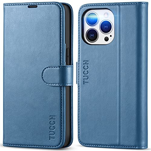 TUCCH Hülle für iPhone 13 Pro (6,1) mit Magnet, Blau