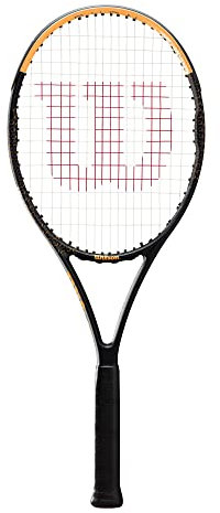 Wilson Burn Spin 103 Freizeit-Tennisschläger für Erwachsene, Griffgröße: 6,4 cm, Schwarz/Gelb