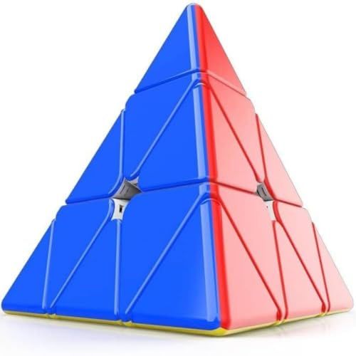 Bukefuno GAN Pyraminx M 3x3 36 Magnetischer Zauberwürfel Stickerless | GAN Pyramid 3x3x3 36 Speed Cube Magnete 64g Kernpositionierung GES+ 120° Eckenschneiden Kratzfest Anti-Rutsch-Waben