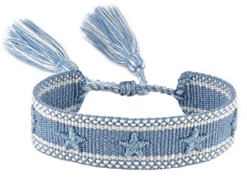 Generisch gewebtes Armband, Freundschaftsarmband, Webarmband, besticktes Armband