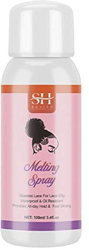 Ailopta Spitzen-Sprühkleber für Perücken | Schnell trocknendes Lace Bond Spray mit feinem Nebel,100 ml Unsichtbarer Haarkleber zum Schmelzen der Spitze für starken natürlichen Halt für Perücken