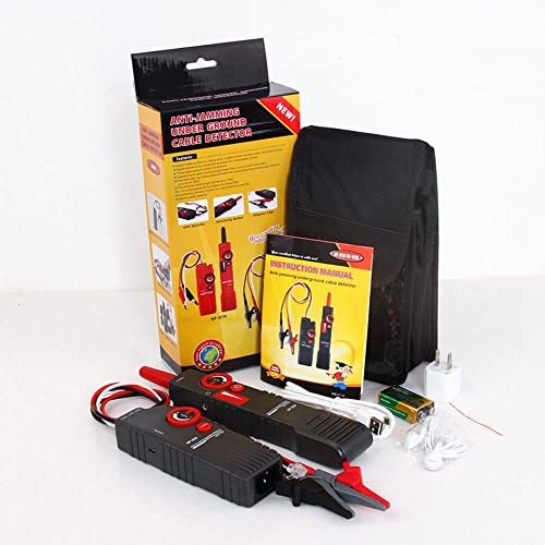 NOYAFA Cable and Network tester NF-820 Cable Locator with Alligator Clip Underground Anti-Interference High&Low Voltage Wire Locator Network Wire Tracker